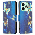 Flip case for Infinix Hot 40i, Wallet, Butterflies blue