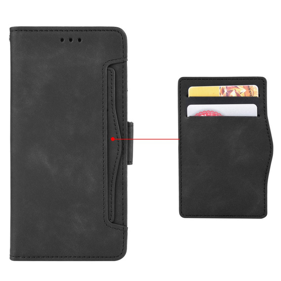 Flip case for Xiaomi Poco F7 Ultra, Card Slot, black