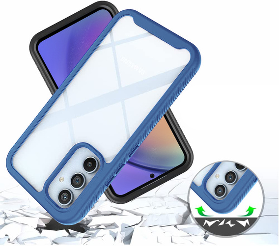 Case for Samsung Galaxy A54 5G, Shockproof, with film, blue