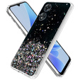 Case for Oppo A17, Glittery, black