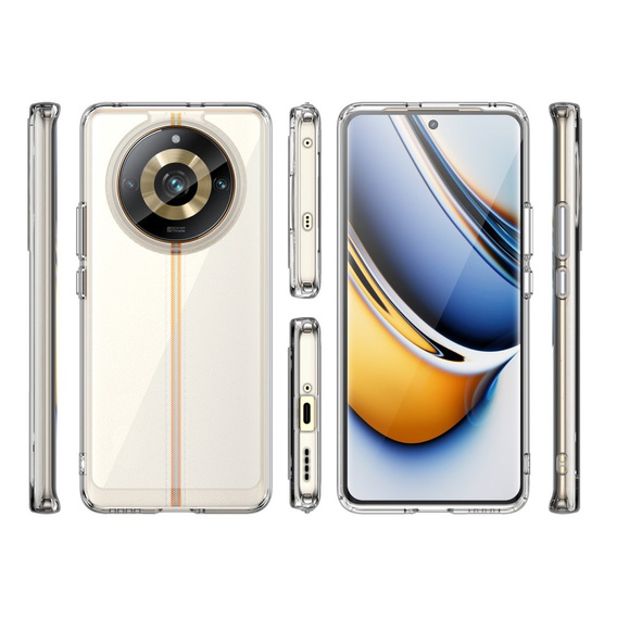 Case for Realme 11 Pro 5G / 11 Pro+ 5G, Fusion Hybrid, transparent