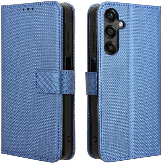 Flip case for Samsung Galaxy M55 5G, Wallet Smart Magnet, blue