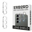 2x ERBORD tempered glass for camera to Samsung Galaxy S24+ Plus, transparent