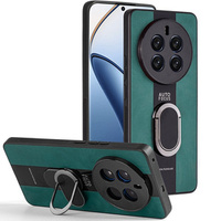 Case for Realme 12 Pro 5G / 12 Pro+ 5G, Leather Kickstand Ring, green