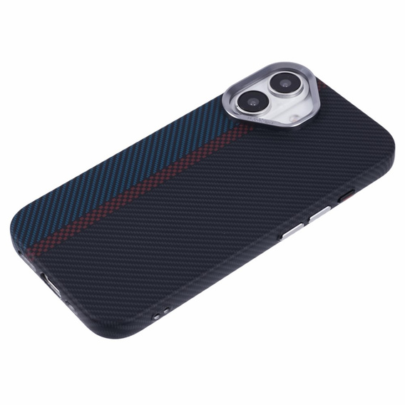 MagSafe's iPhone 16 Plus Case, Carbon Fiber, black / blue