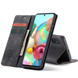 CASEME case for Samsung Galaxy A71, Leather Wallet Case, black