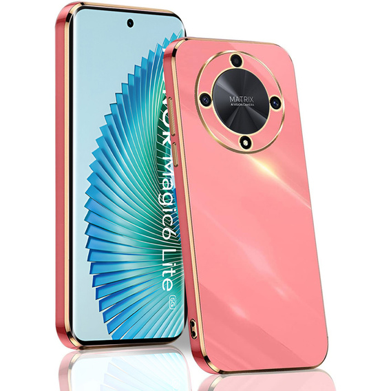 Case for Honor Magic 6 Lite 5G, Glamour CamShield, red