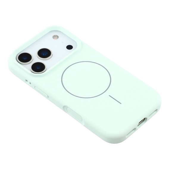 Silicone sleeve for iPhone 17 Pro, for MagSafe, anti-shock, green