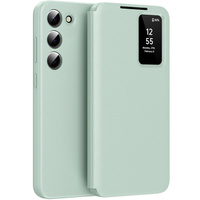 Flip case for Samsung Galaxy S23, Smart View Wallet, green