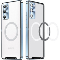 Camera Protection Case for Samsung Galaxy S20 FE, CamShield MagSafe, transparent / blue