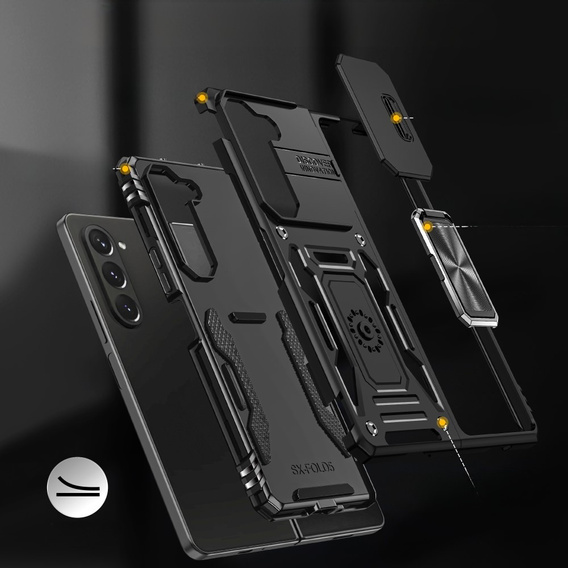 Case for Samsung Galaxy Z Fold6 5G, CamShield Slide, black