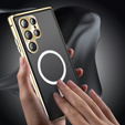 Magnetic Dual Glass MagSafe case for Samsung Galaxy S25 Ultra, gold