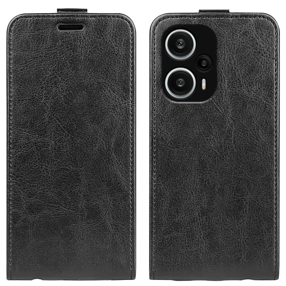 Flip case for Poco F5 5G, Flip, black