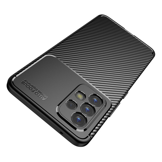 Case for Samsung Galaxy A53 5G, Carbon Gel, black