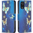Flip case for TCL 40 NxtPaper, Wallet, Butterflies blue