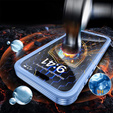 Case for iPhone 16, Shockproof, with glass, for MagSafe, blue
