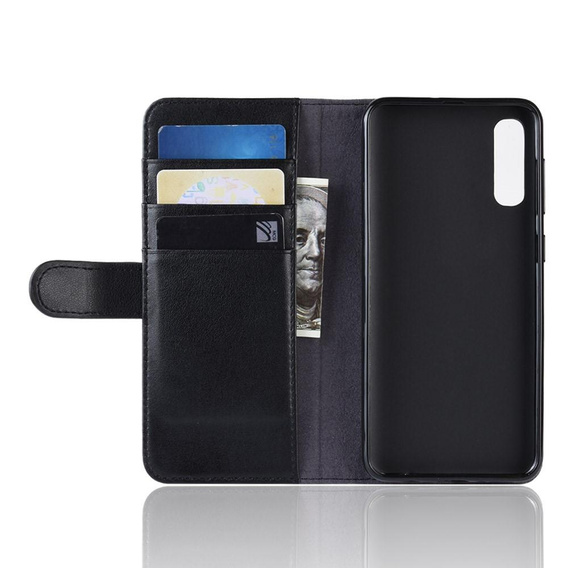 Flip case for Samsung Galaxy A50 / A30s, Leather Flexi Book, black