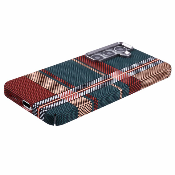 MagSafe's Samsung Galaxy S25+ Plus Case, Carbon Fiber, red / green