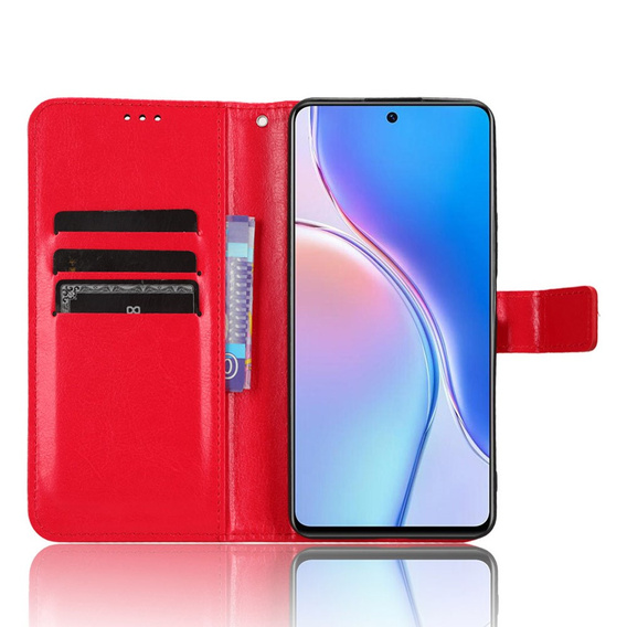 Flip case for Huawei Nova 11i, Crazy Horse Wallet, red