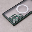 Magnetic Dual Glass MagSafe case for Samsung Galaxy S22 Ultra, green