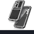 Armored case for Samsung Galaxy S25, R-JUST, silver