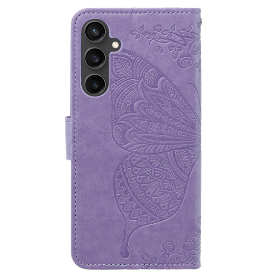 Flip case for Samsung Galaxy S23 FE, Butterfly, purple