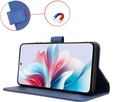 Flip case for Oppo Reno 11F 5G, Wallet Smart Magnet, blue