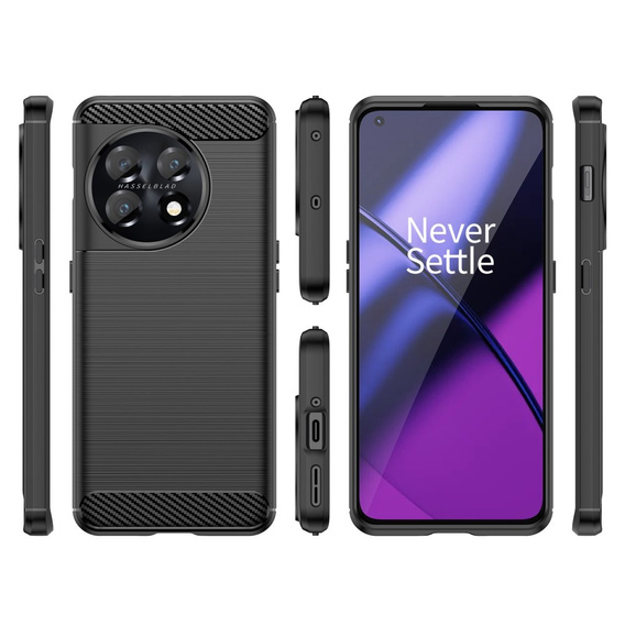 Case for OnePlus 11 5G, Carbon, black