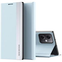 Flip case for Xiaomi Poco X5 Pro 5G / Redmi Note 12 Pro, Side Magnetic, light blue