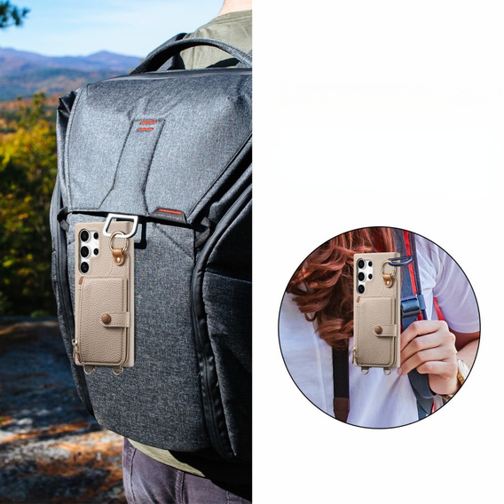 Case for Samsung Galaxy S25 Ultra, GKK Leather, black