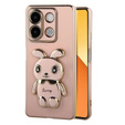 Case for Xiaomi Redmi Note 13 5G, Rabbit, pink + 9H Tempered Glass