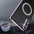 Camera Protection Case for Samsung Galaxy S23 Plus, CamShield MagSafe, transparent / purple