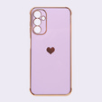 Case for Samsung Galaxy A14 4G/5G, Electro heart, purple