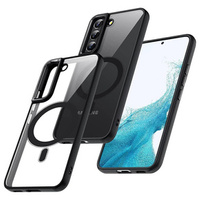 Case for Samsung Galaxy S22 5G, ERBORD Hybrid MagSafe Case, black