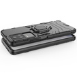 Case for Xiaomi Poco F4 5G, Kickstand Ring, black