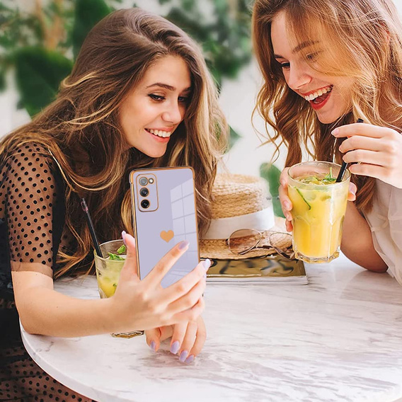 Case for Samsung Galaxy S20 FE, Electro heart, purple