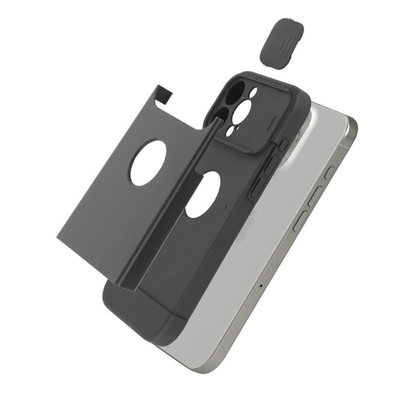 Case for iPhone 15 Pro Max, ERBORD MagArmor MagProtect Camera, black