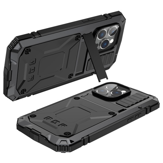 Case for iPhone 14 Pro Max, R-JUST, armoured, black