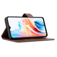Flip case for Oppo A38 4G / Oppo A18 4G, Crazy Horse Wallet, brown