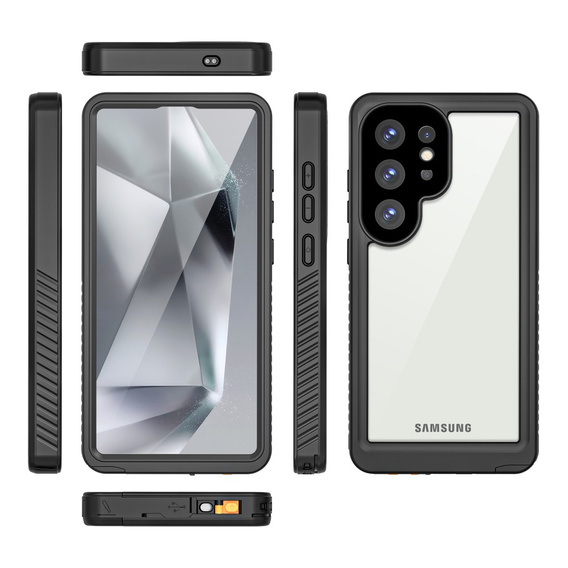 IP68 Waterproof Case for Samsung Galaxy S25 Ultra, black