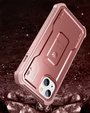 Armored case for iPhone 13 / 14, Dexnor Full Body, pink rose gold