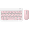 Wireless keyboard and Bluetooth mouse set for Android/Windows, pink