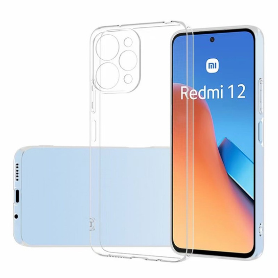 Thin Case for Xiaomi Redmi 12 4G, Slim, transparent