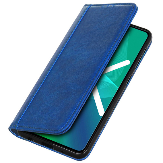 Flip case for Oppo Reno8 T, Split Leather, blue