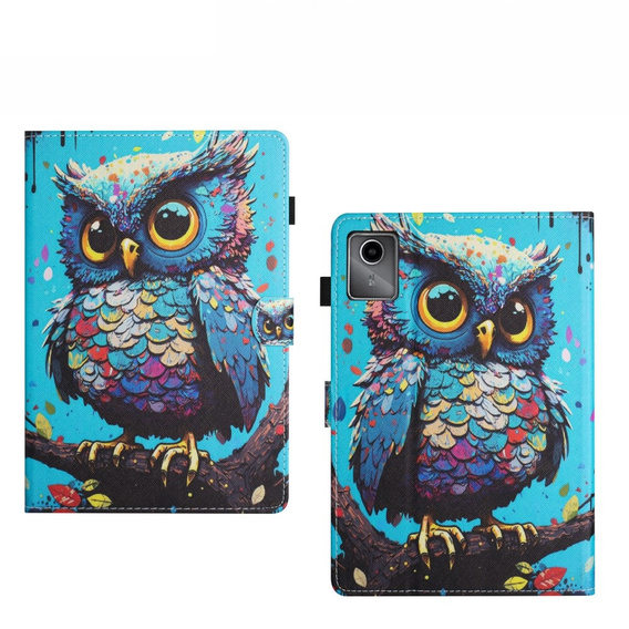 Case for Lenovo Tab M11, with flap, owl
