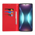 Flip case for Samsung Galaxy S25 Ultra, Litchi Skin Grain, red
