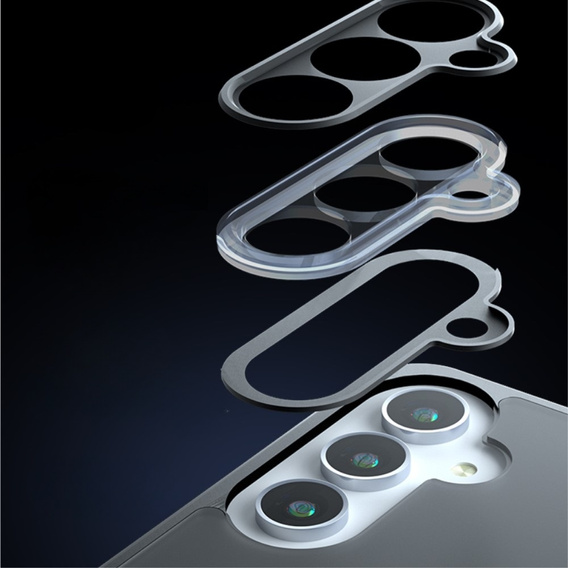 Case for Samsung Galaxy A25 5G, Fusion, transparent / black + 9H glass