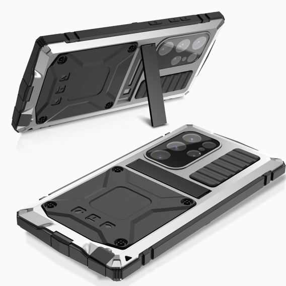 Armored case for Samsung Galaxy S25 Ultra, R-JUST, silver