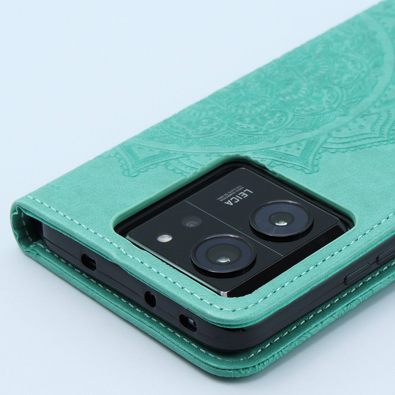 Flip case for Xiaomi 13T / 13T Pro, Mandala, green