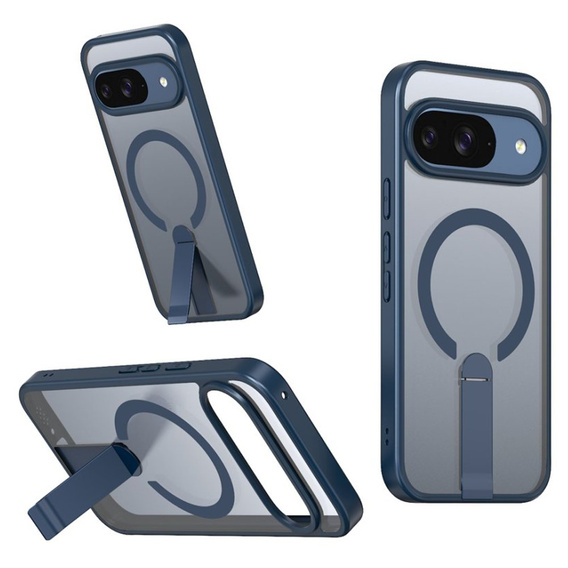 Fusion Hybrid case for Google Pixel 10 / 10 Pro, for MagSafe, with stand, blue